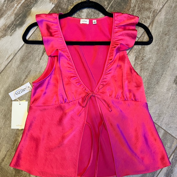 Aritzia Wilfred Pink blouse size small - Picture 1 of 4